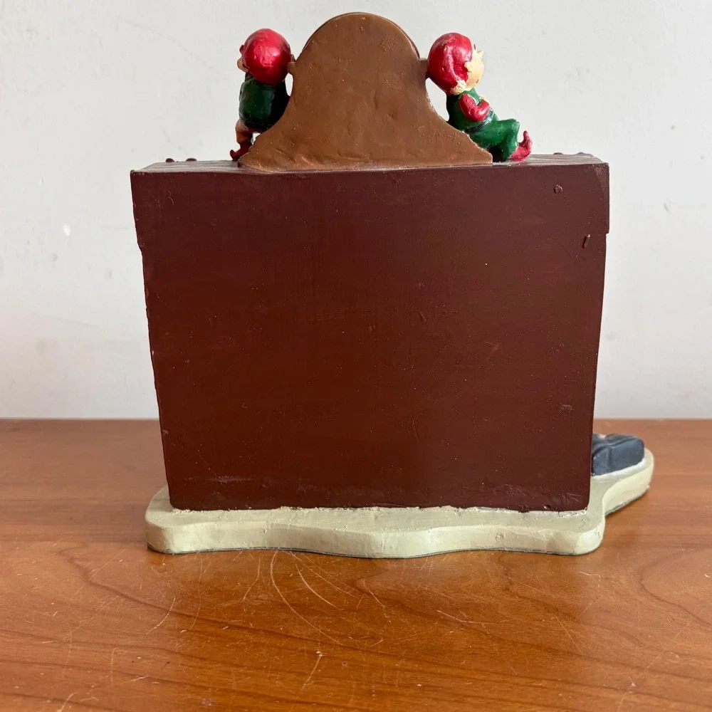 Howard Miller 1998 Limited Edition Christmas Clock Santa Down the Chimney